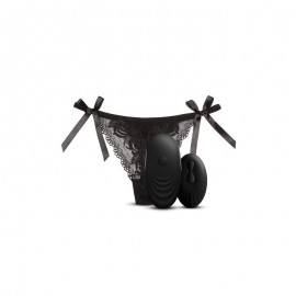 Thong with Stimulator and Remote Control No 3 Black