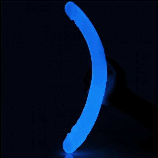 Double Dildo Lumino 145 Blue Light