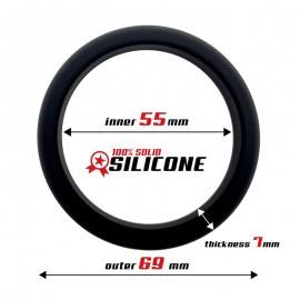 Cock Ring Solid Silicone 55 cm Black
