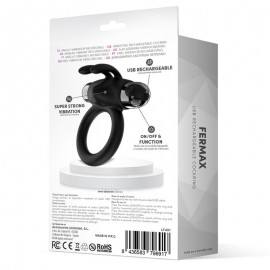 Fermax Vibrating Ring with Rabbit USB Silicone Black