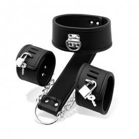 Collar with Handcuffs Set Vegan Leather
