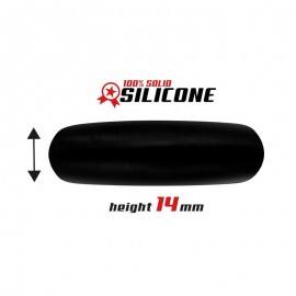 Cock Ring Solid Silicone 35 cm Black