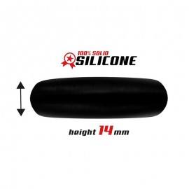 Cock Ring Solid Silicone 42 cm Black