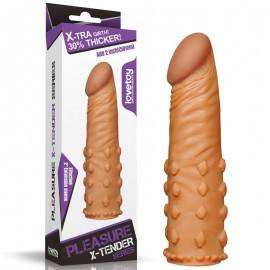 Penis Sleeve Add 2 Pleasure X Tender Brown