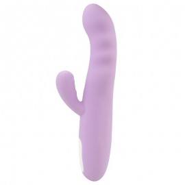 Brightlavender Vibe and Rotator Double Motor 360º USB Silicone