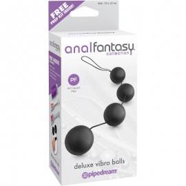 Anal Balls with Vibration Deluxe Colour Black