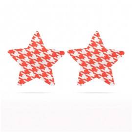 Pack Nipple Covers Star Red and Black