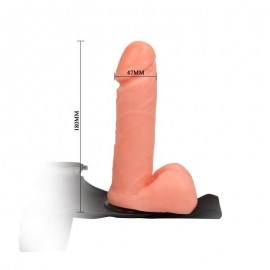 Strap On with Dildo and Testicles 175 cm