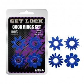 Cock Rings Set blue