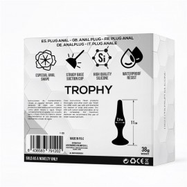 Trophy Anal Plug 11 cm Silicone Black