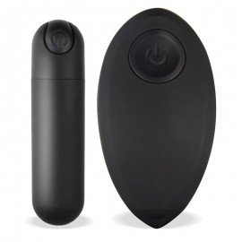 Buller Vibrating Bullet Remote Control USB Silicone Black