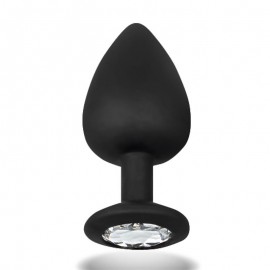 Sparkly Butt Plug with Jewel Silicone Size L 95 cm x 45 cm
