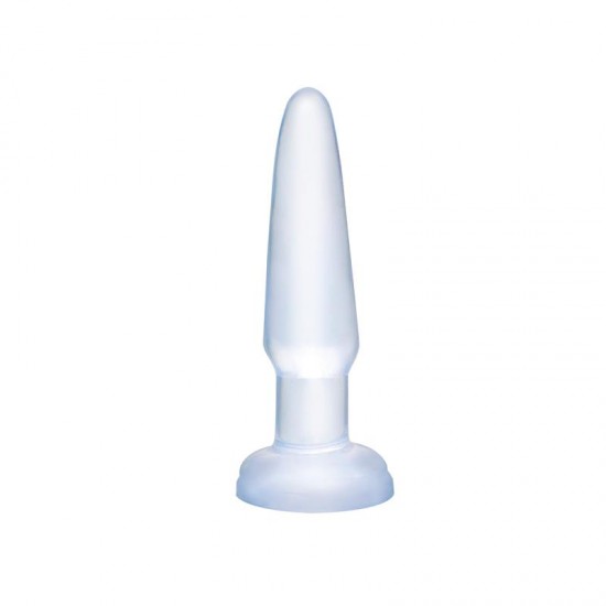 Basix Rubber Works Beginners Butt Plug Colour Clear