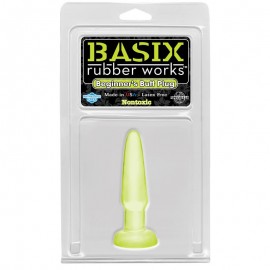 Basix Rubber Works Beginners Butt Plug Colour Glow in the Dark