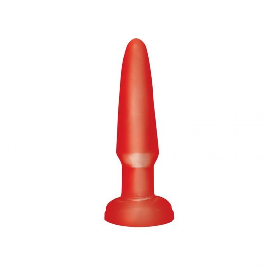 Basix Rubber Works Butt Plug Beginners Colour Red