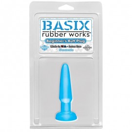 Basix Rubber Works Butt Plug Beginners Colour Blue