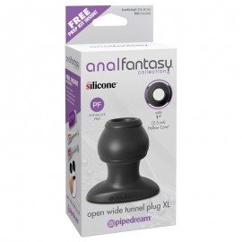 Anal Fantasy Collection Open Wide Tunnel Plug XL Colour Black