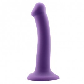 Bouncy Liquid Silicone Dildo Hiper Flexible 75 19 cm Size L Purple
