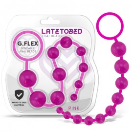 GFlex Bendable Thai Anal Beads Pink